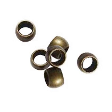 150 PERLES A ECRASER LAITON RONDES 2MM IM#1503