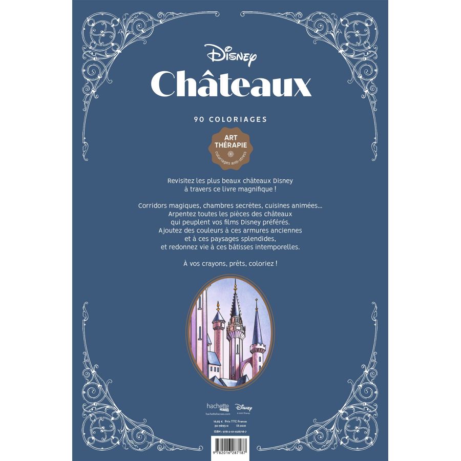 Coloriages Disney châteaux Hachette Color'i