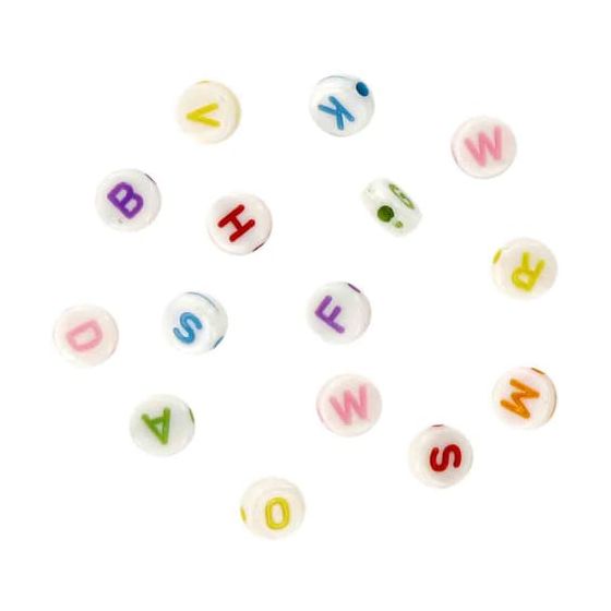 PERLES ACRYL LETTRES RONDES IM#1522