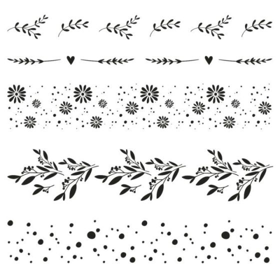 RAYHER CLEAR STAMPS BLUMENMOTIVE