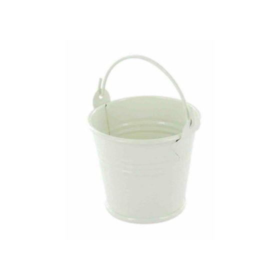 SEAU ZINC 5,5 CM BLANC IM#1527