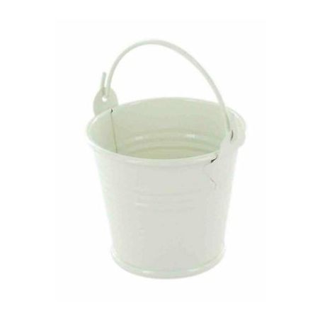SEAU ZINC 5,5 CM BLANC IM#1527