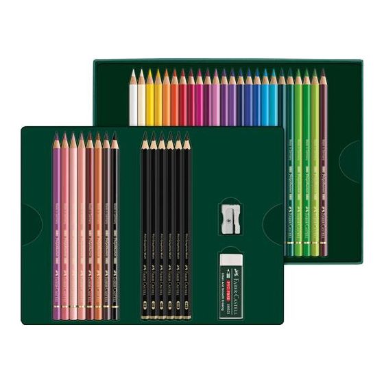 pochette de 40 polychromos & Pitt graphite matt