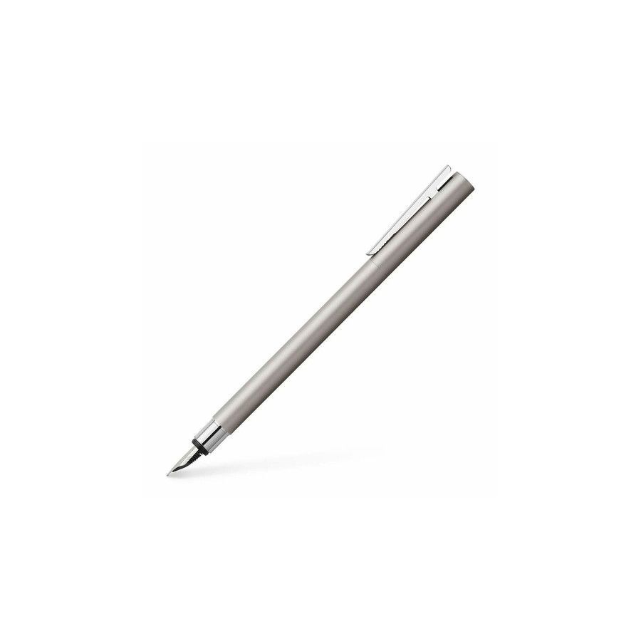 STYLO PLUME NEO SLIM FABER CASTELL ACIER MAT STYLO PLUME NEO SLIM FABER CASTELL ACIER MAT