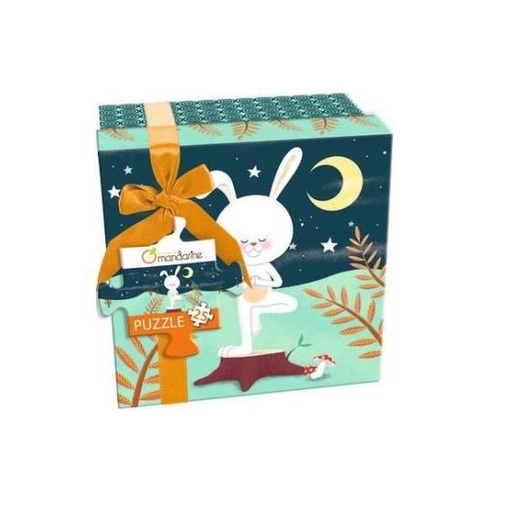 PUZZLE YOGA, LAPIN 25 PIECES
