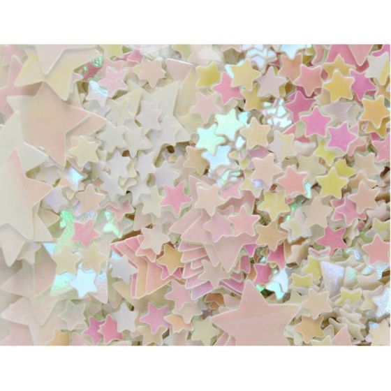 SEQUINS ETOILES HOLOGRAMMES DIFF. TAILLES - 50 GRS IM#1567