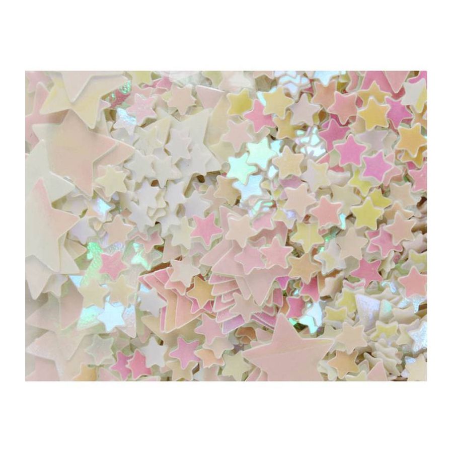 SEQUINS ETOILES HOLOGRAMMES DIFF. TAILLES - 50 GRS IM#1567