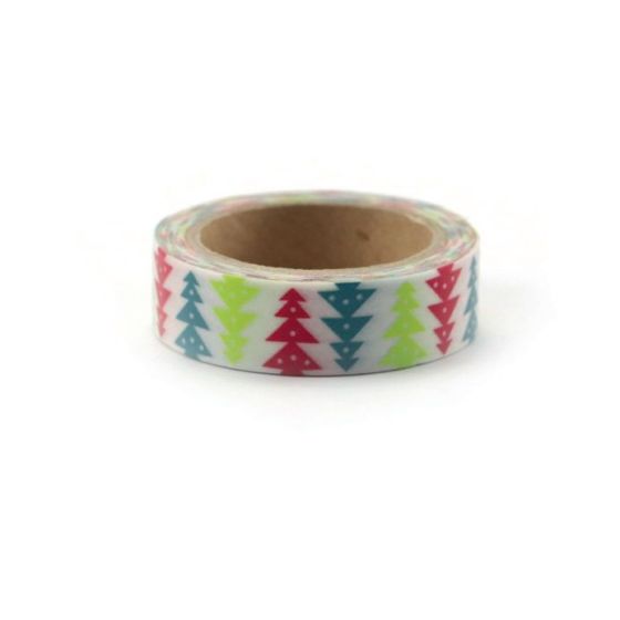 Ruban Adhesif Fantaisie 15Mm X 10 M Sapins