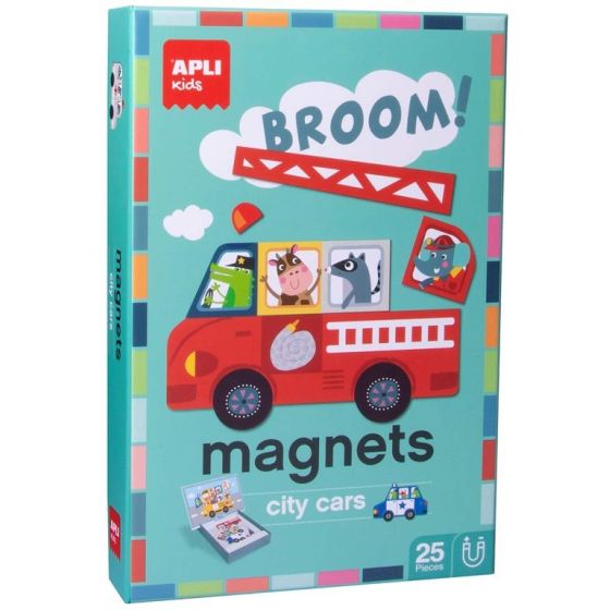Magnets city cars Apli kids