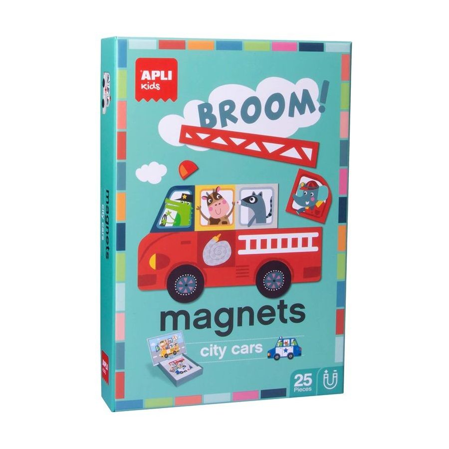 Magnets city cars Apli kids