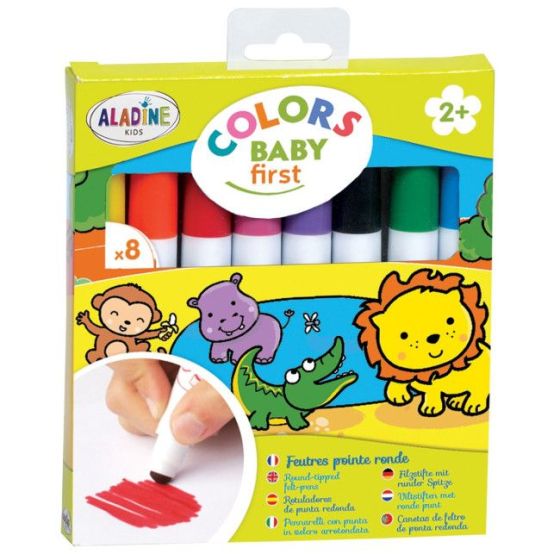 FEUTRES COULEUR BOUT ROND -  BABY FIRST