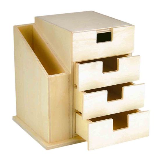 ORGANISATEUR DE BUREAU 4 TIROIRS 15X15.5X12.5CM IM#1615