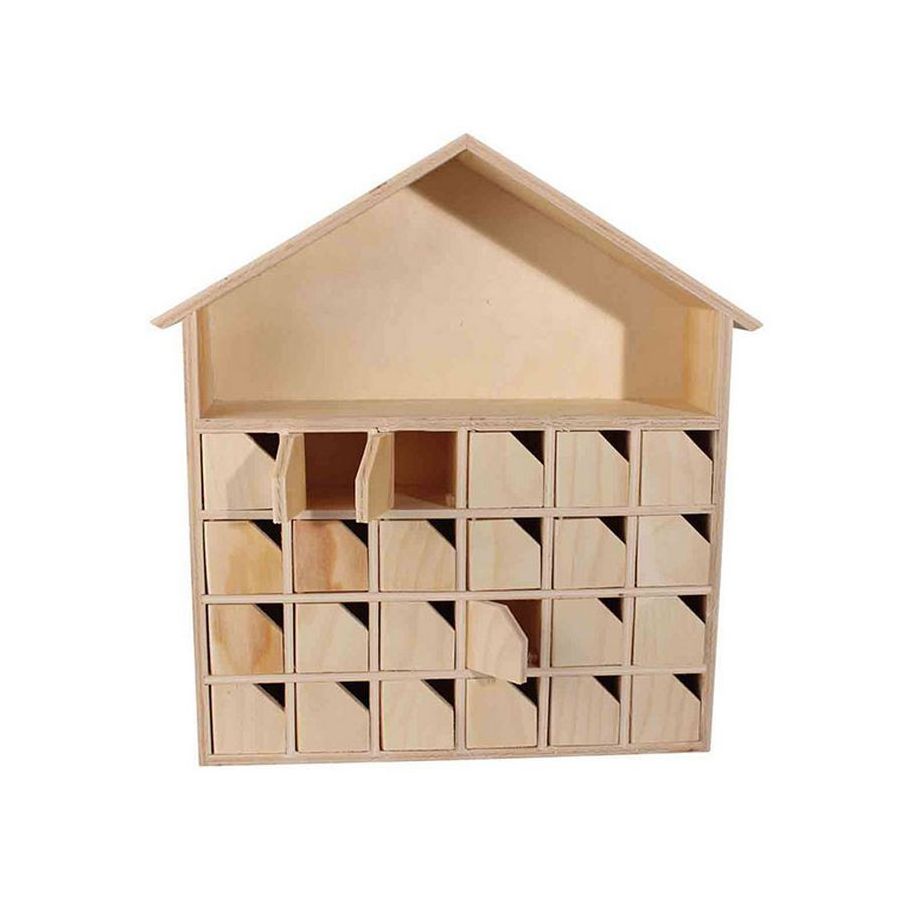 MAISON DE L'AVENT BOIS - 31 X 34 X 7 CM IM#1617