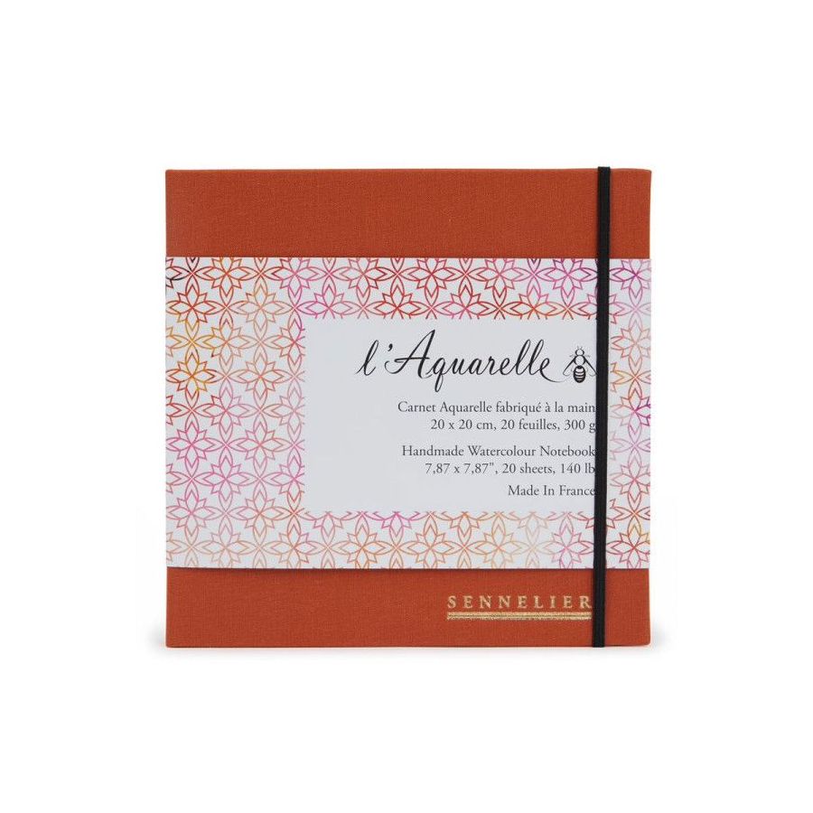 CARNET AQUARELLE SPIRALE 20 FEUILLES, 300G - 20X20CM CARNET AQUARELLE SPIRALE 20 FEUILLES, 300G - 20X20CM