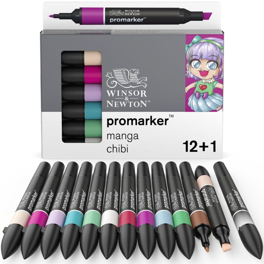 Set de 12+1 Promarker - Manga Chibi