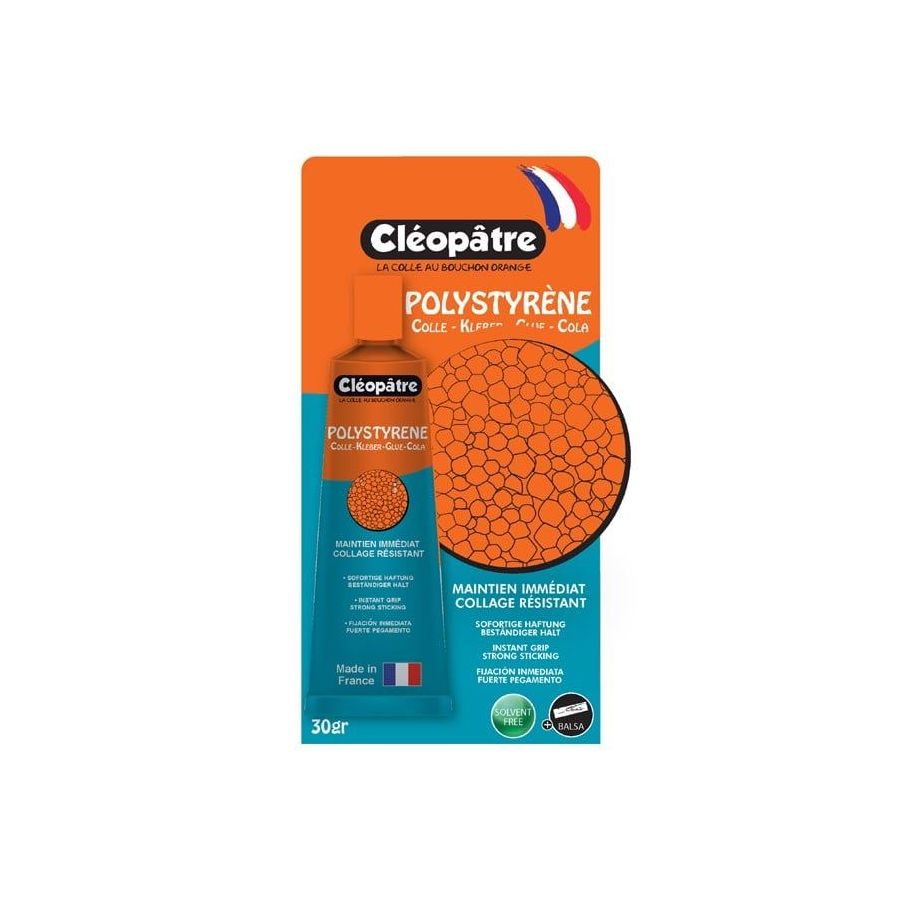 Tube Colle Polystyrene 30Gr - Cleo'Tech