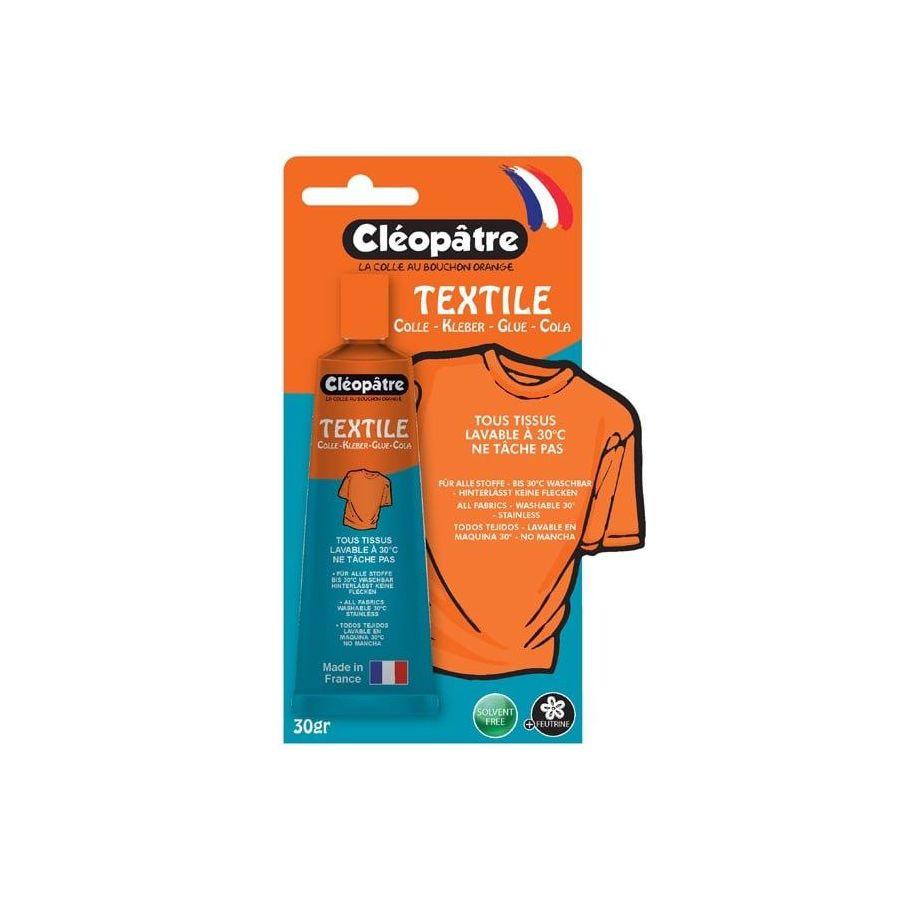 TUBE COLLE TEXTILE 30GR  - CLEO'TECH