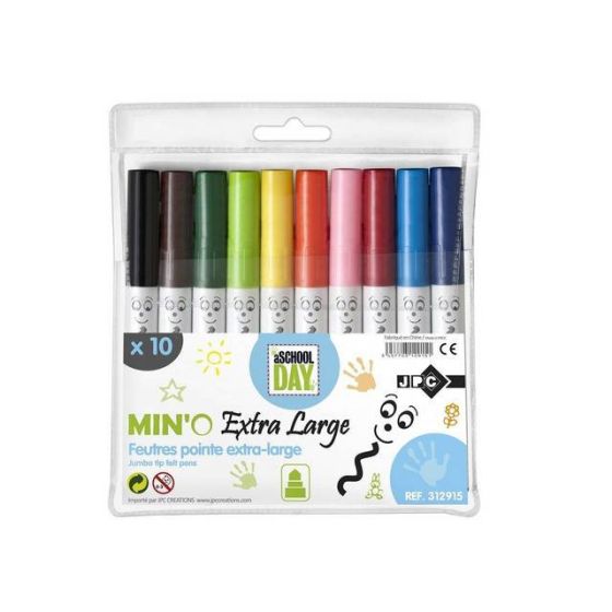 SET 10 FEUTRES POINTE EXTRA LARGE IM#1673