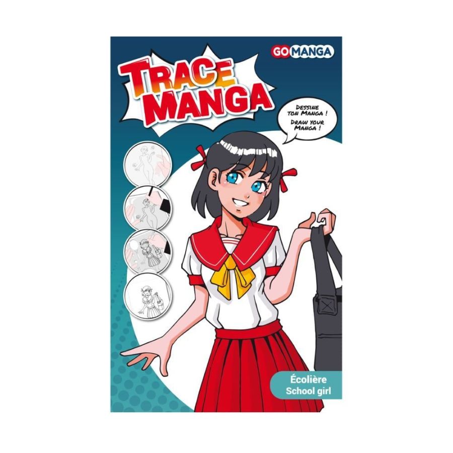 GO MANGA - GABARIT TRACE MANGA ECOLIERE GO MANGA - GABARIT TRACE MANGA ECOLIERE