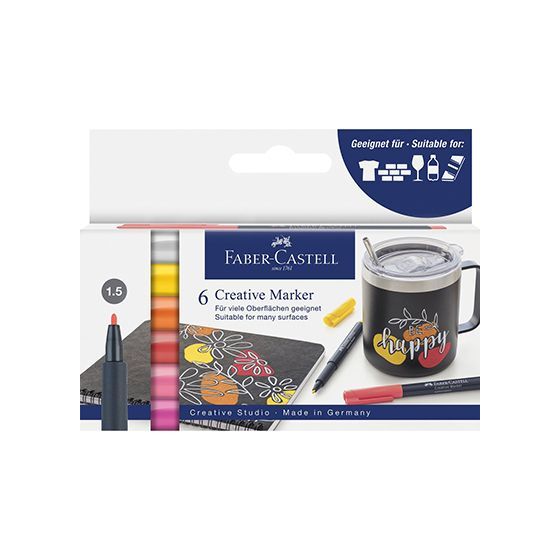 Etui De 6 Marqueurs Creatifs - Theme Ete