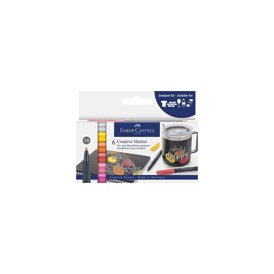 Etui De 6 Marqueurs Creatifs - Theme Ete