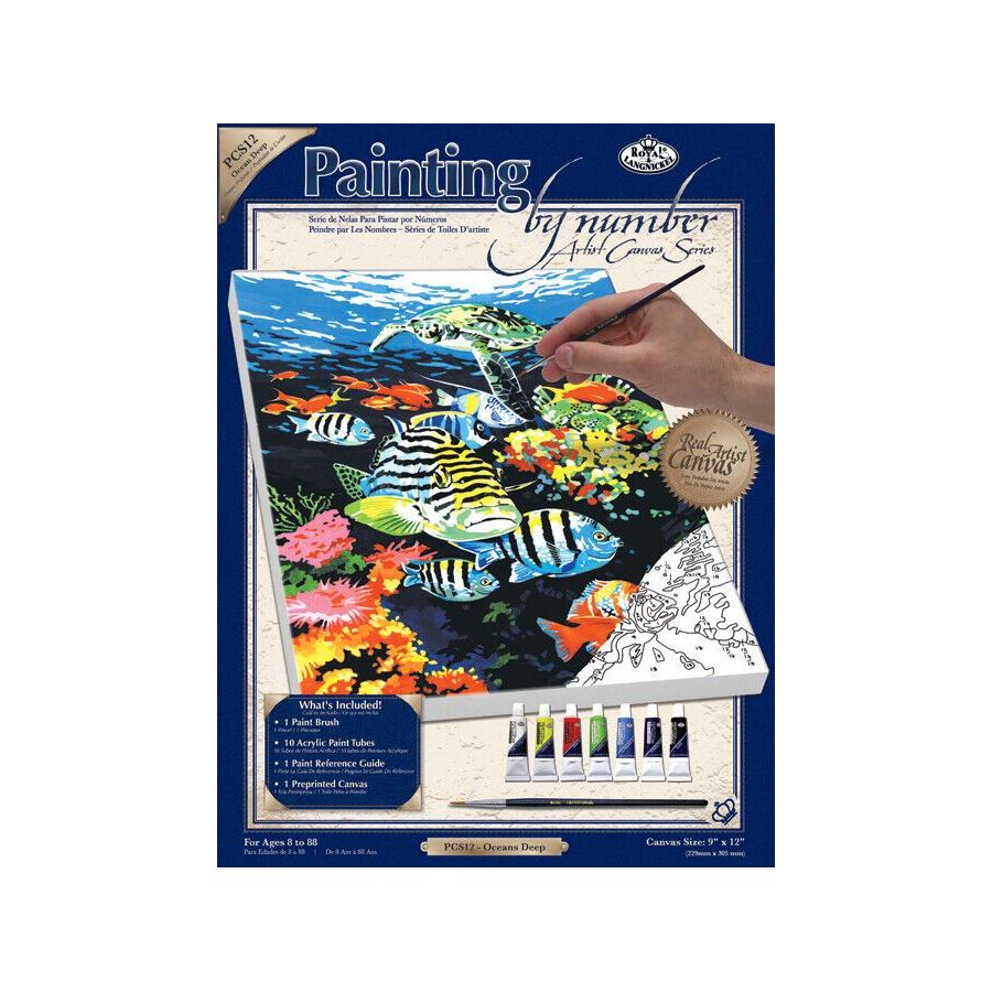 ROYAL & LANGNICKEL - PEINTURE N° - TOILE PF - SOUS L'OCEAN ROYAL & LANGNICKEL - PEINTURE N° - TOILE PF - SOUS L'OCEAN