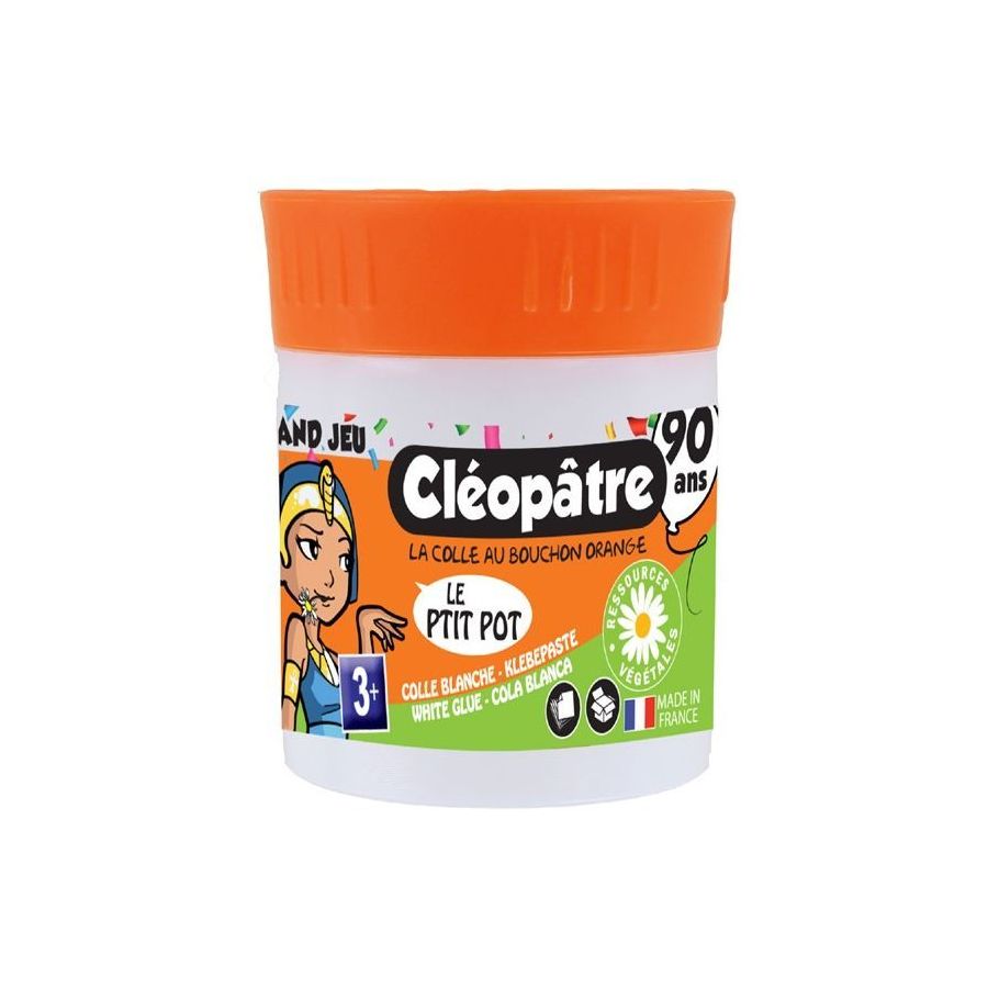 Pot Cleopatre Avec Sa Spatule En 35 Gr Colle Blanche
