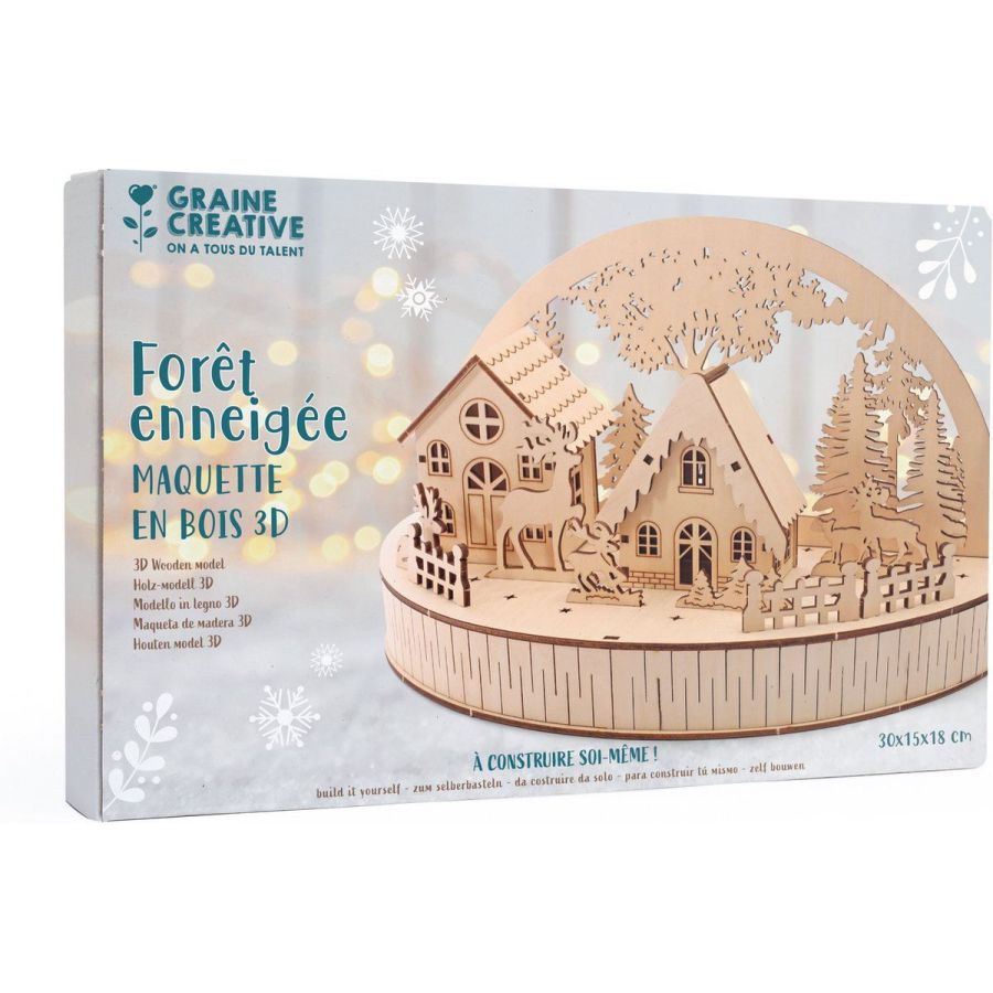 MAQUETTE BOIS DECOR VILLAGE 30*15*18 FORET ENNEIGEE MAQUETTE BOIS DECOR VILLAGE 30*15*18 FORET ENNEIGEE