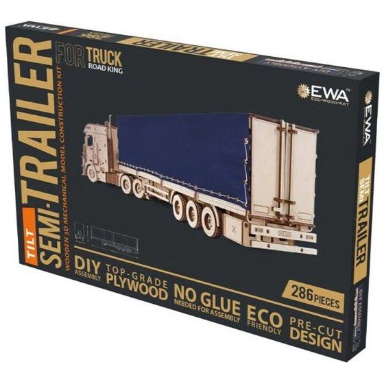 Maquette 3D Bois Remorque Camion Ewa Art Loisirs Maquette 3D Bois Remorque Camion Ewa Art Loisirs