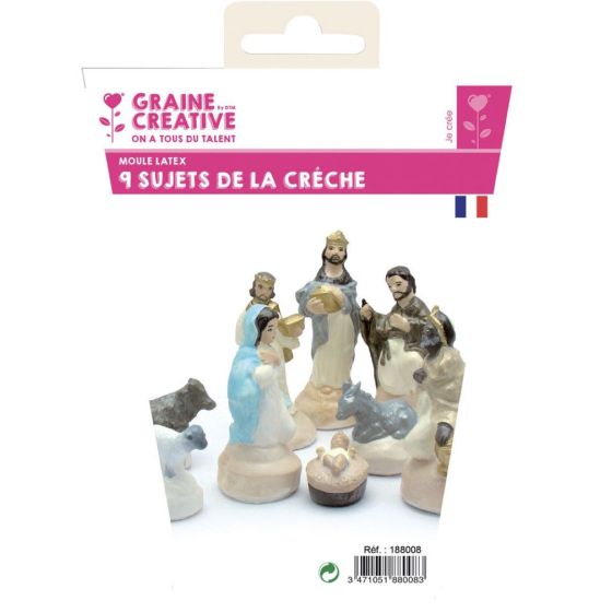 Moule En Latex - Lot De 9 Sujets De Creche
