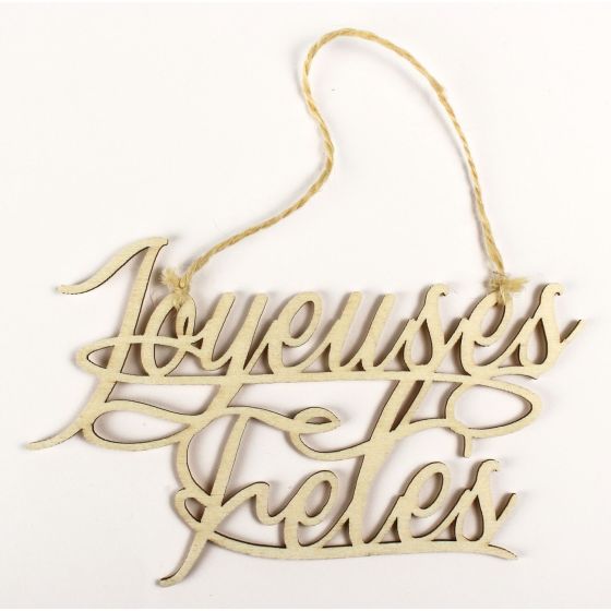 MESSAGE JOYEUSES FETES 16X9X0.3 MM