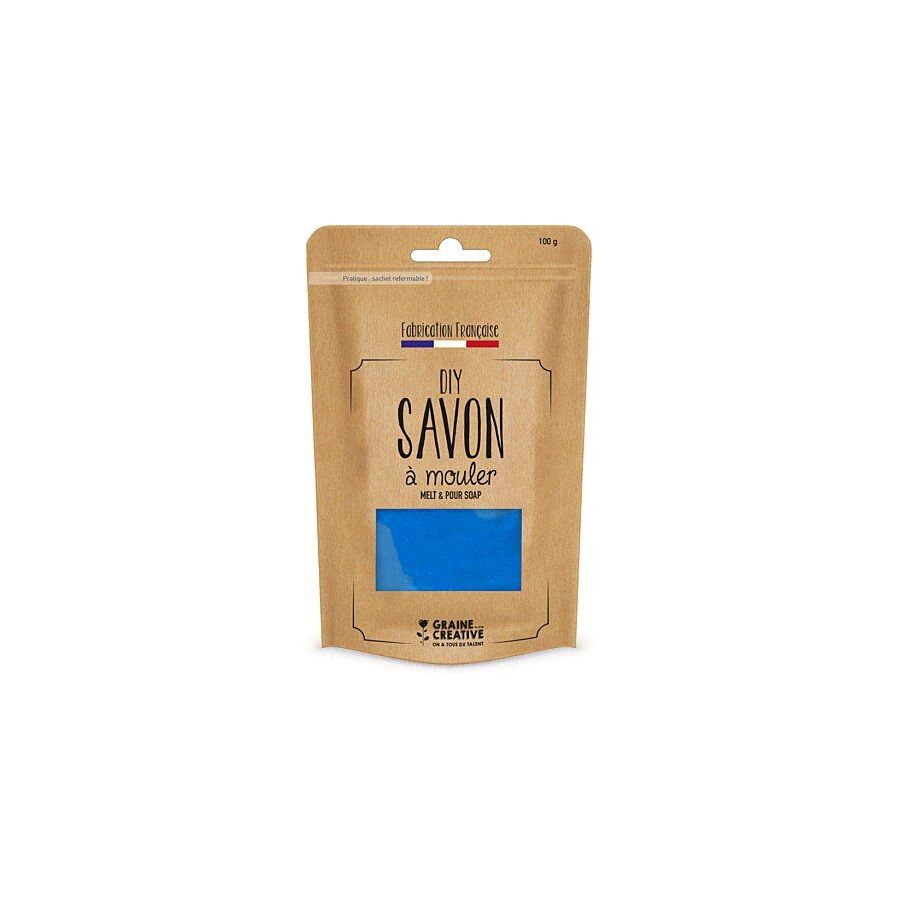 PAIN DE 100G DE SAVON TRANSLUCIDE BLEU