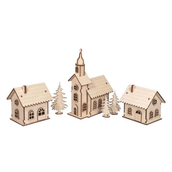 KIT BOIS NATUREL VILLAGE RAYHER