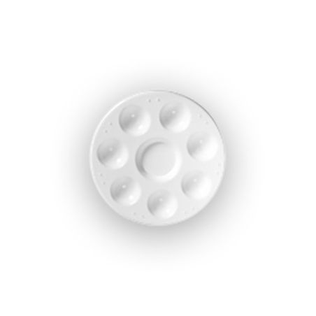 PALETTE PLASTIQUE RONDE 7 TROUS IM#1766