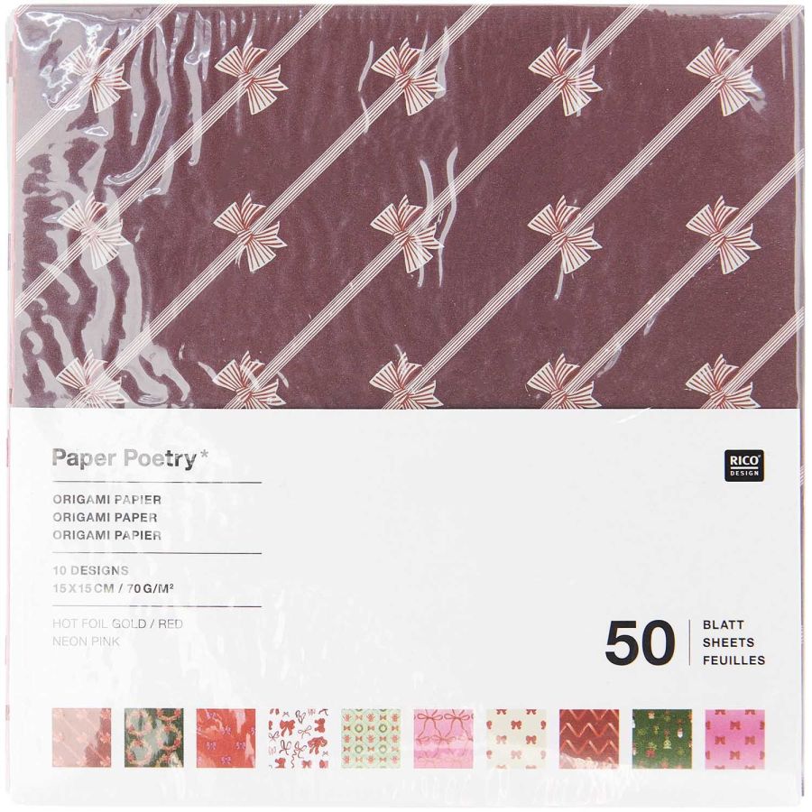 ORIGAMI PUT A BOW ON IT FSC MIX, 50 FEUILLES ORIGAMI PUT A BOW ON IT FSC MIX, 50 FEUILLES