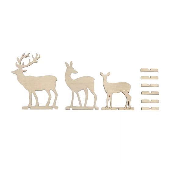 PIECES A INSERER BOIS CHEVREIL+ CERF RAYHER