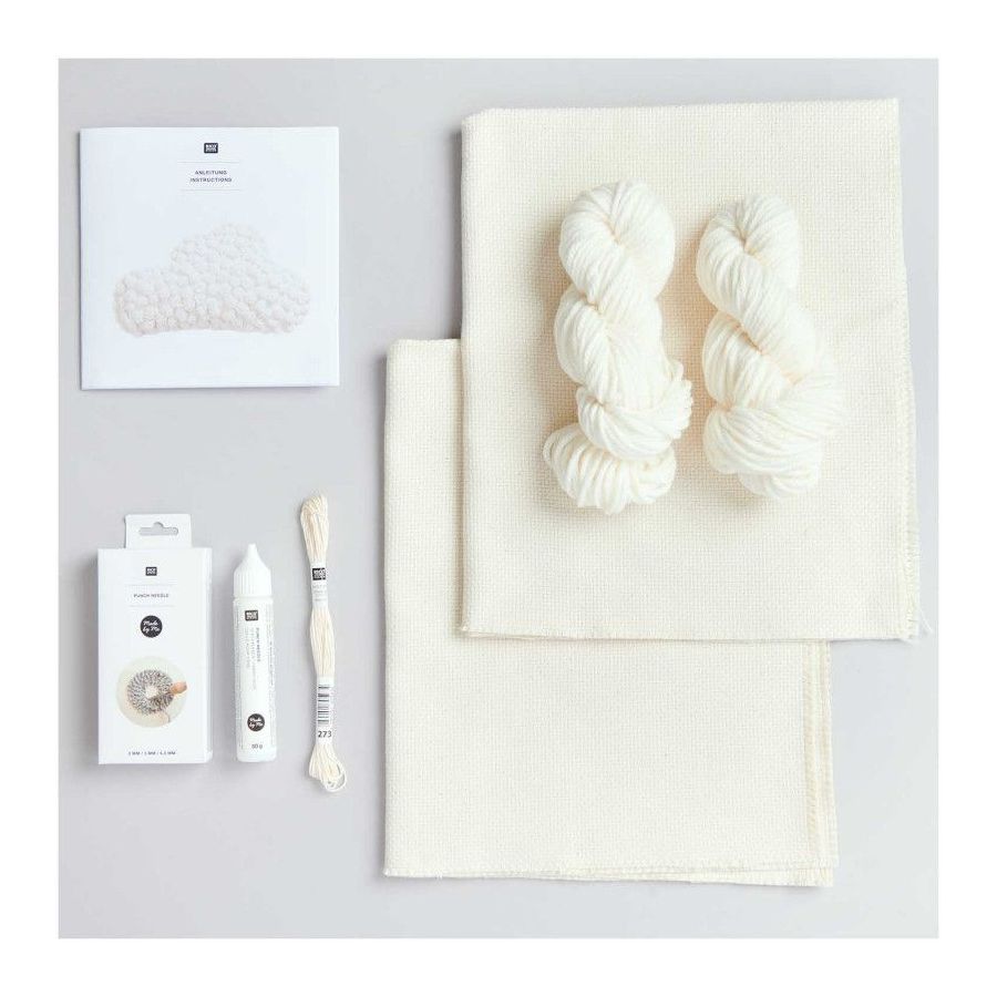 SET DE PUNCH NEEDLE NUAGE D'OREILLER