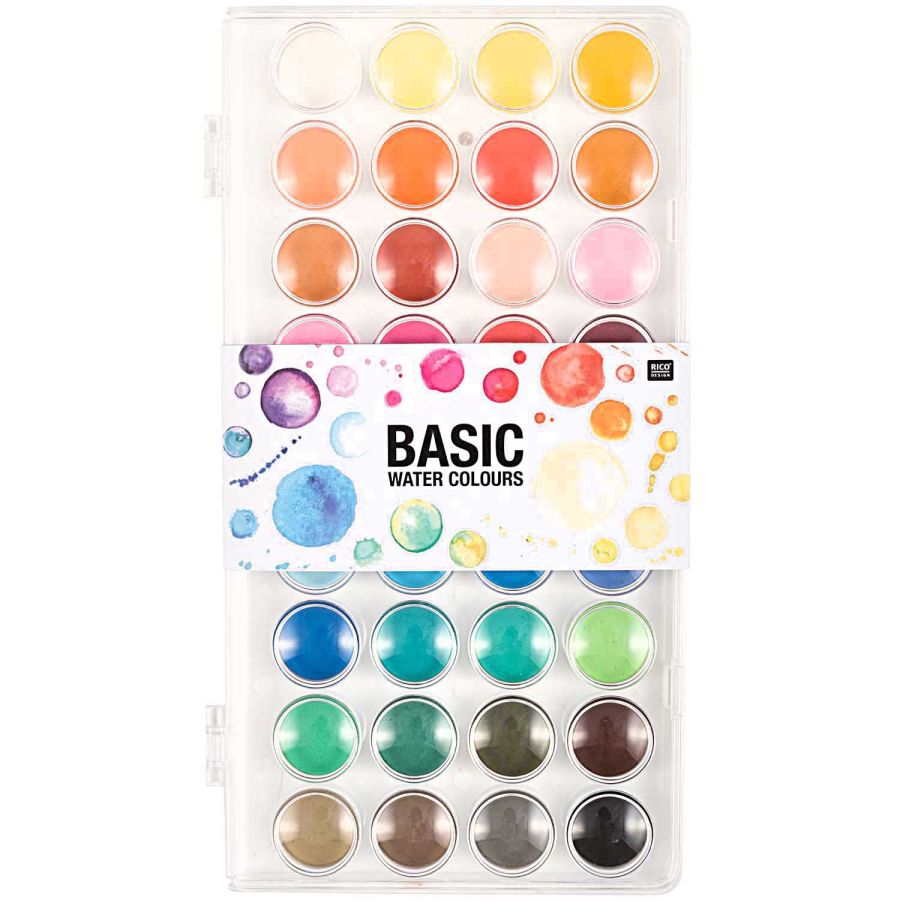 PEINTURES A L'EAU GRAND FORMAT 36 TEINTES BRILLANTES