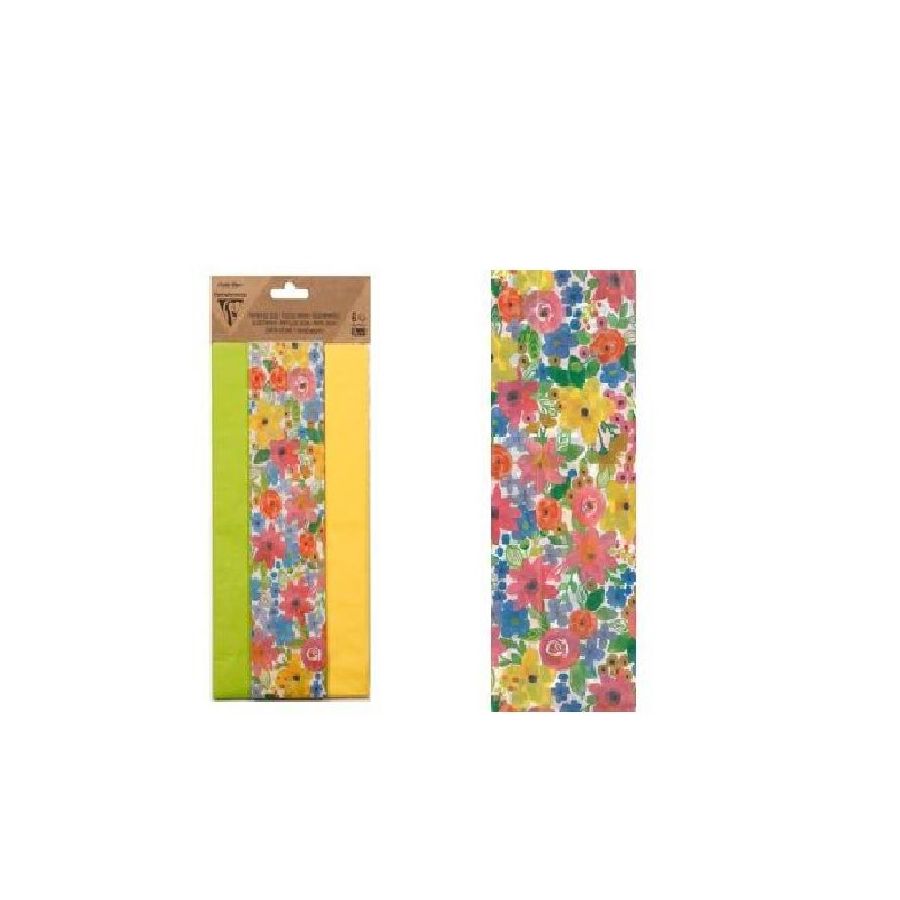 SACHET DE 6 FEUILLES PAPIER SOIE IMPRIMEE 50X75 CM 18G SACHET DE 6 FEUILLES PAPIER SOIE IMPRIMEE 50X75 CM 18G