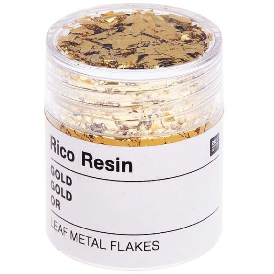 FLOCONS DE FEUILLE DE METAL OR, 0.3 G
