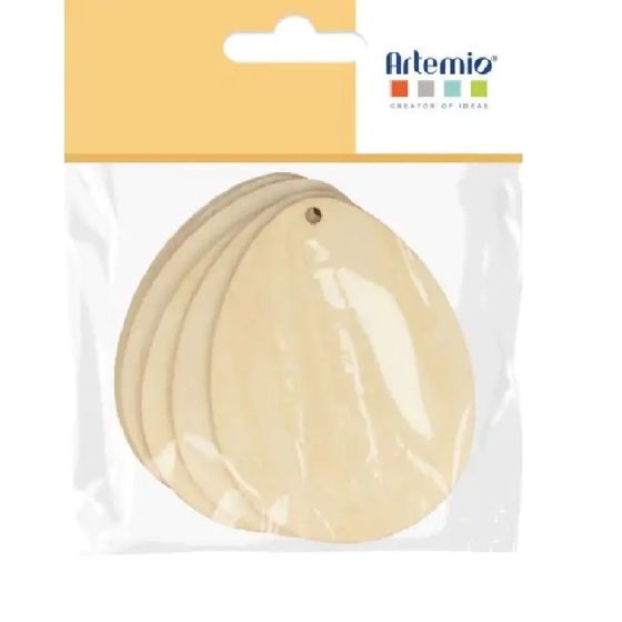 Sachet 6 Silhouettes Oeufs 6X8X0,3Cm Artemio
