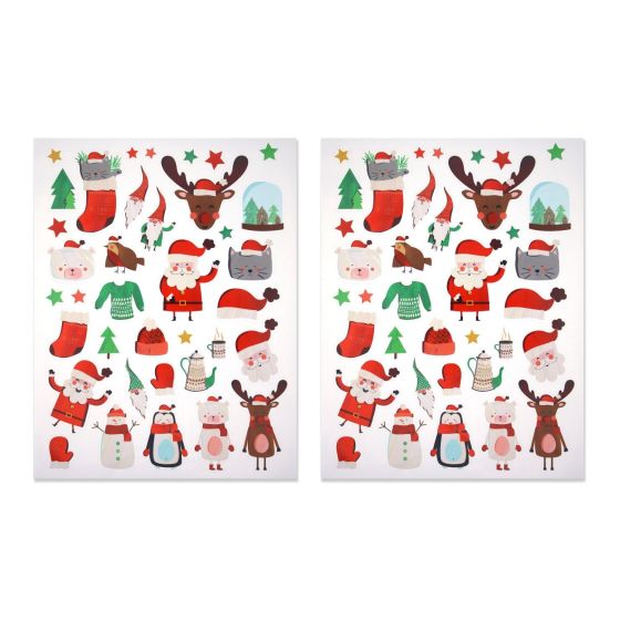GOMMETTES NOEL ENFANT 1 A 5.3 CM 74 PIECES