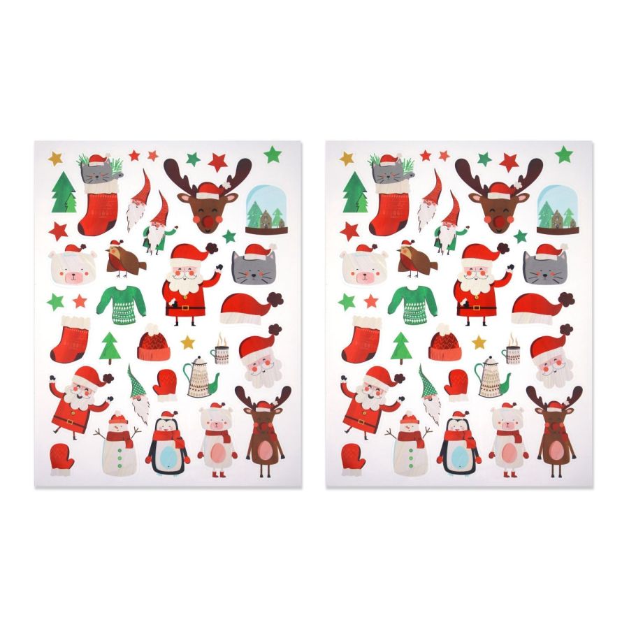 GOMMETTES NOEL ENFANT 1 A 5.3 CM 74 PIECES