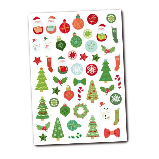 GOMMETTES NOEL ENFANT 1.5 A 4.2 CM 96 PIECES