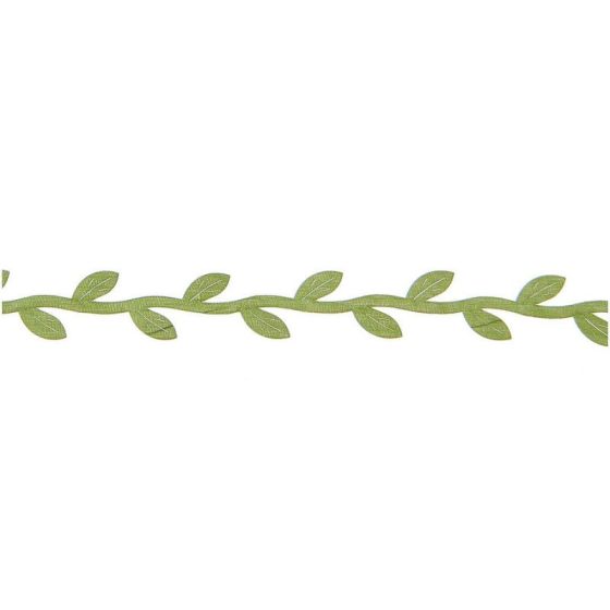 RUBAN GUIRLANDE FEUILLES VERTES 10 M - RICO DESIGN