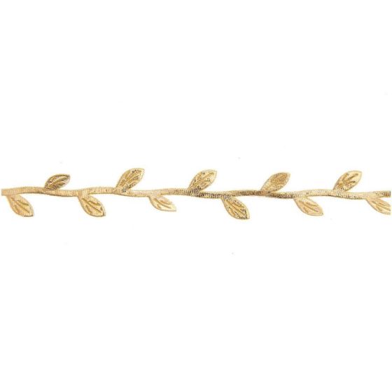 Ruban Guirlande Feuilles Or 10 M - Rico Design