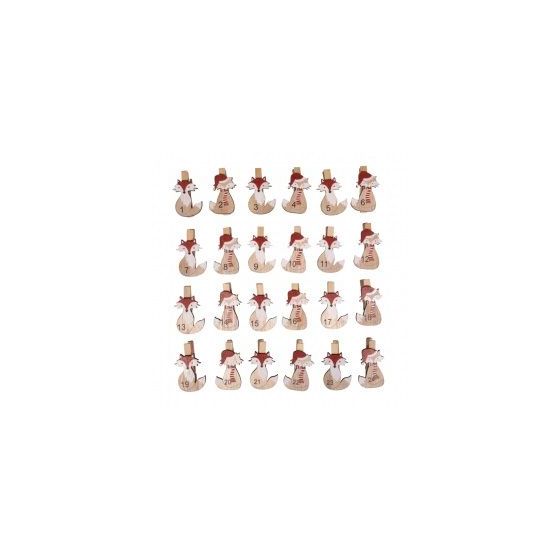 CHIFFRES L'AVENT RENARD 1-24 SUR PINCE - RAYHER
