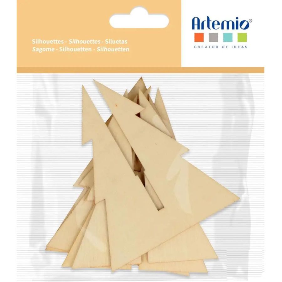 Silhouette Sapin En Bois 14Cm Artemio