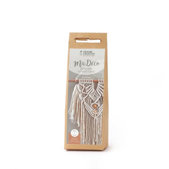 KIT MACRAME BOHEME ECRU 30X45 CM