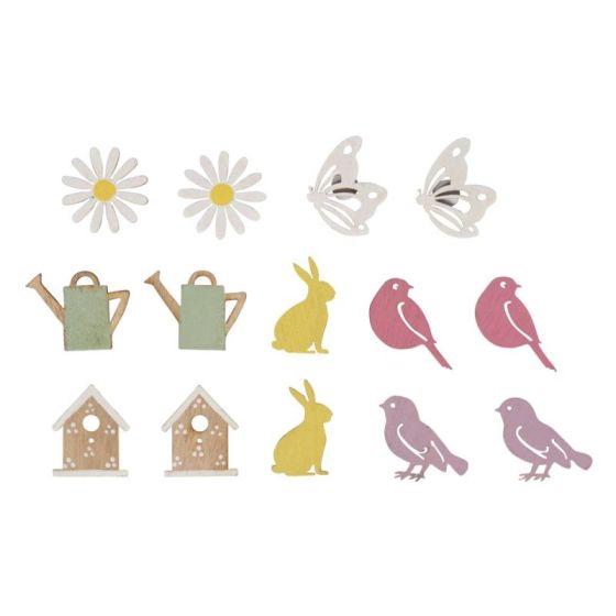 MINIATURES EN BOIS SUMMER COLORE ADHESIVES - RAYHER